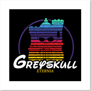 Castle Greyskull colored Posters and Art